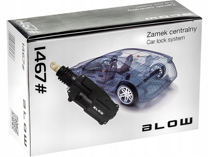 Zamek centralny 1 sterowanie 4 siłowniki + sterownik BLOW box